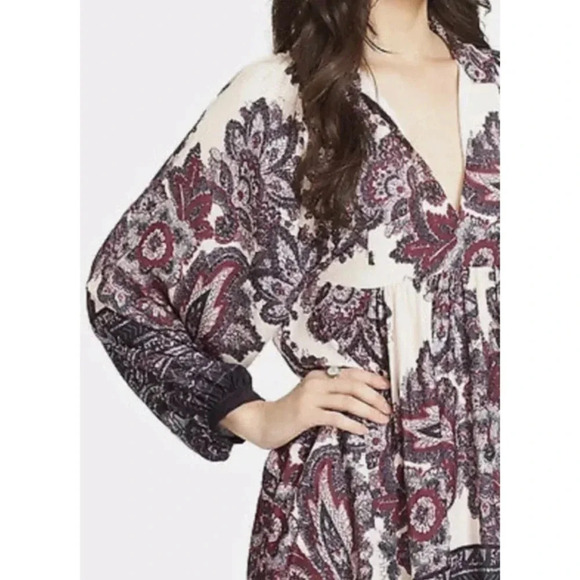 Free People Say You Love Me Long Sleeve Mini Dress Size Small - Picture 4 of 11